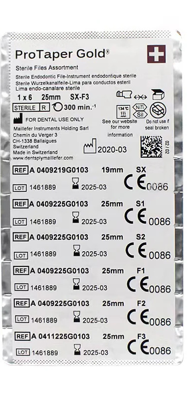 Dentsply Protaper Gold Rotary Files 25mm : 6 Files - Image 4